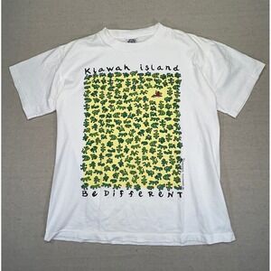 Vintage Men's Medium T-Shirt KIAWAH ISLAND Single Stitch Gravity‎ Graphics Gecko